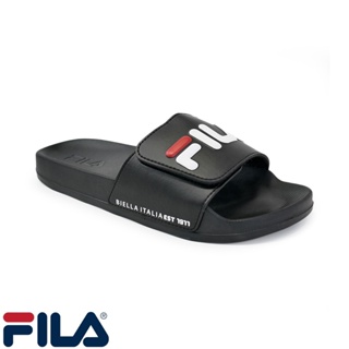 Re-Stock Size.44 สีดำ,[ลิขสิทธิ์แท้จากชอป] (ราคาป้าย 690) FILA Niche รองเท้าแตะผู้ชาย ของจริงสวยมาก