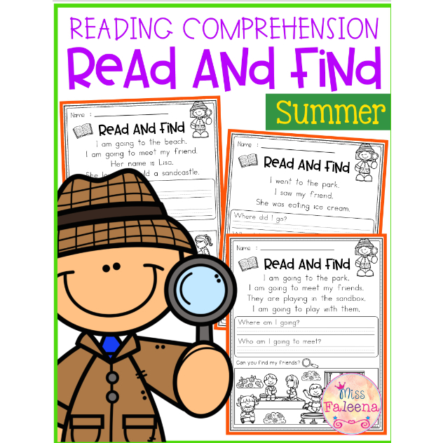 Worksheet Reading Comprehension - Read and Find Bundle พร้อมส่ง ...