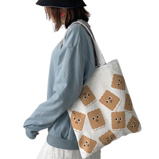 กระเป๋าผ้า TOTE BAG กระเป๋าสะพายมินิมอล สไตล์เกาหลี TT-632