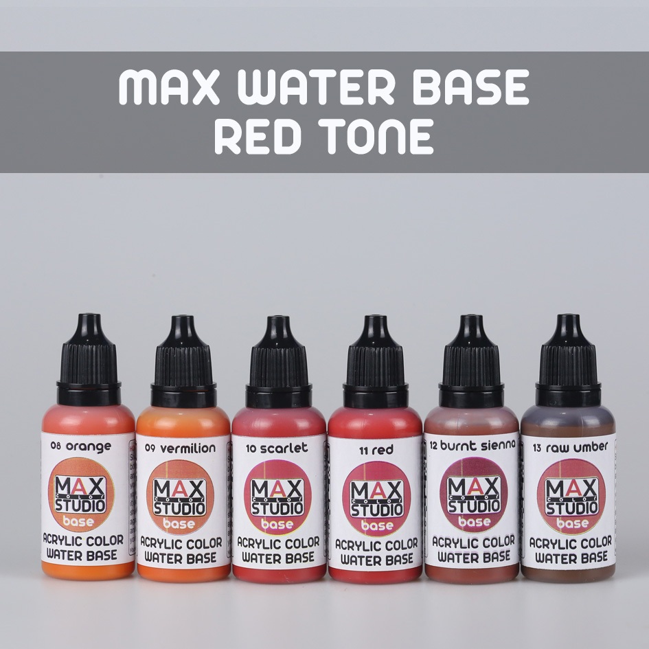 no8-13 MAXCOLOR WATER BASE สีทำโมเดล สูตรน้ำ สำหรับทาและพ่น | Shopee ...