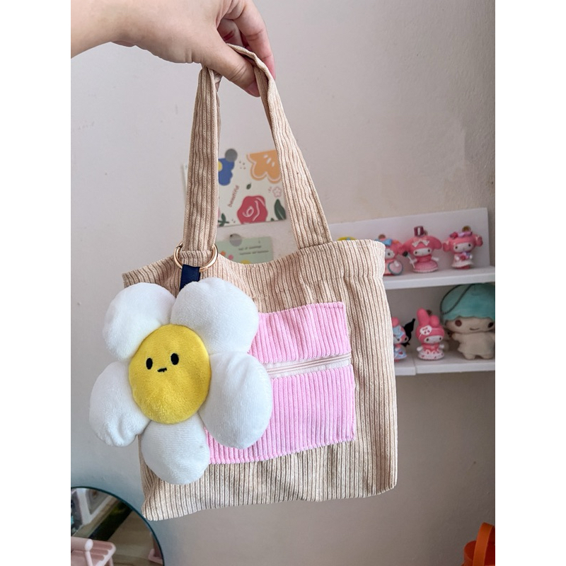 Mini Sweetie bag กระเป๋าผ้าลูกฟูกสีพาสเทล | Shopee Thailand