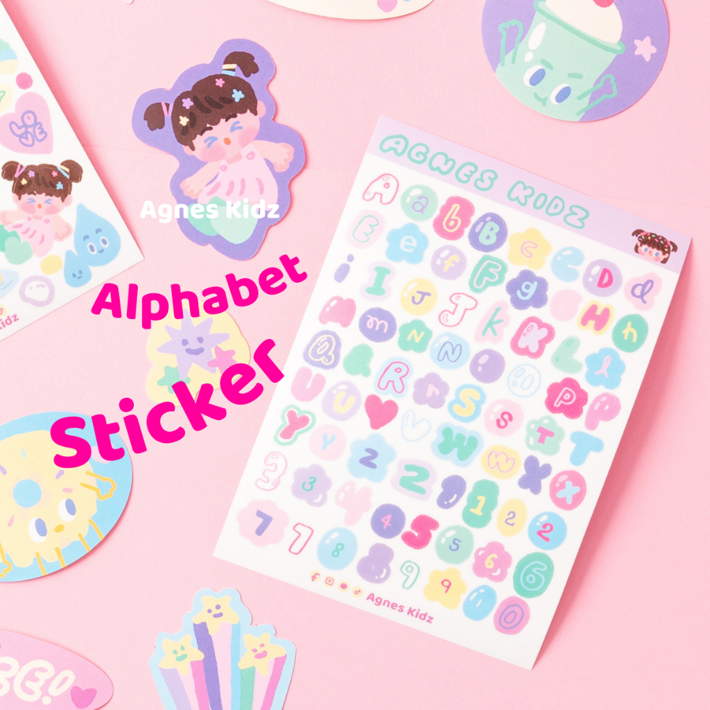 Agnes Kidz | Alphabet Sticker A6 สติกเกอร์ A-Z | Shopee Thailand