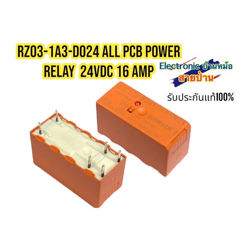RZ03-1A3-D024 All PCB Power Relay 24VDC 16 Amp | Shopee Thailand