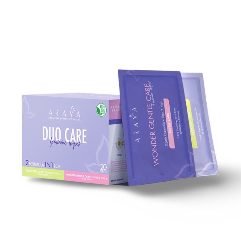 Araya Duo Care Feminine Wipes อารยา ทิชชู่เปียก | Shopee Thailand