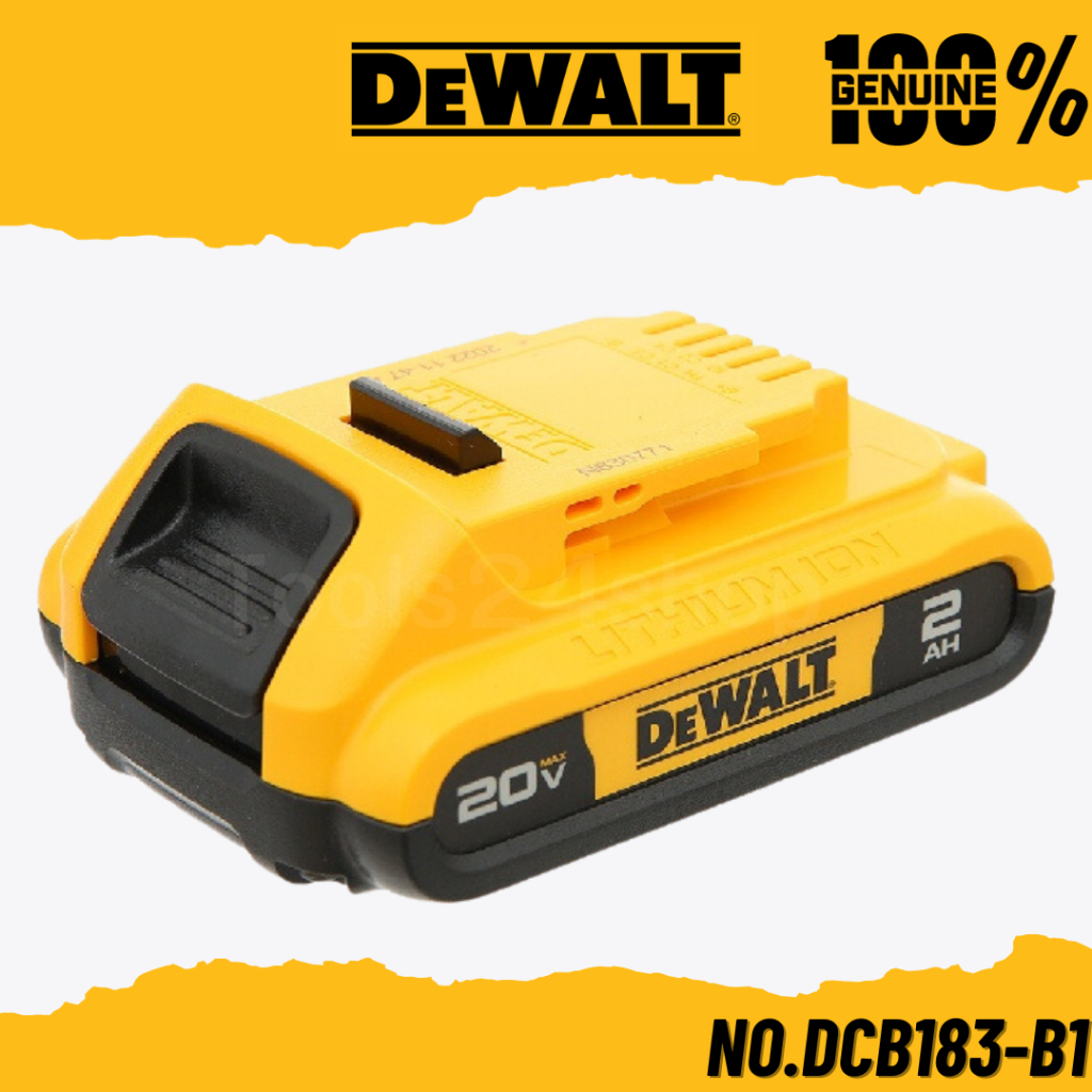 DEWALT แบตเตอรี่ 20V MAX 2Ah LITHIUM ION No.DCB183-B1 | Shopee Thailand