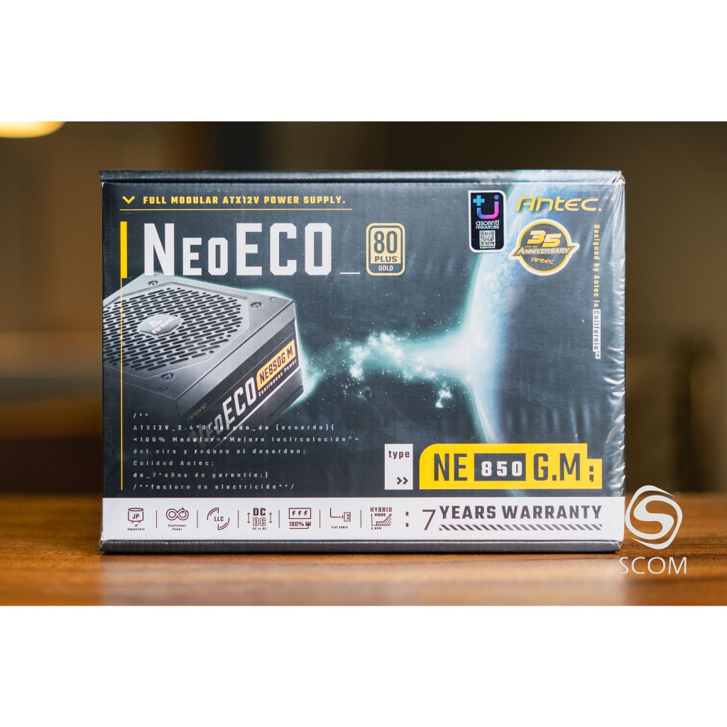 Alimentation Antec NeoECO NE850G M 850W 100% Modulaire 80 PLUS Gold
