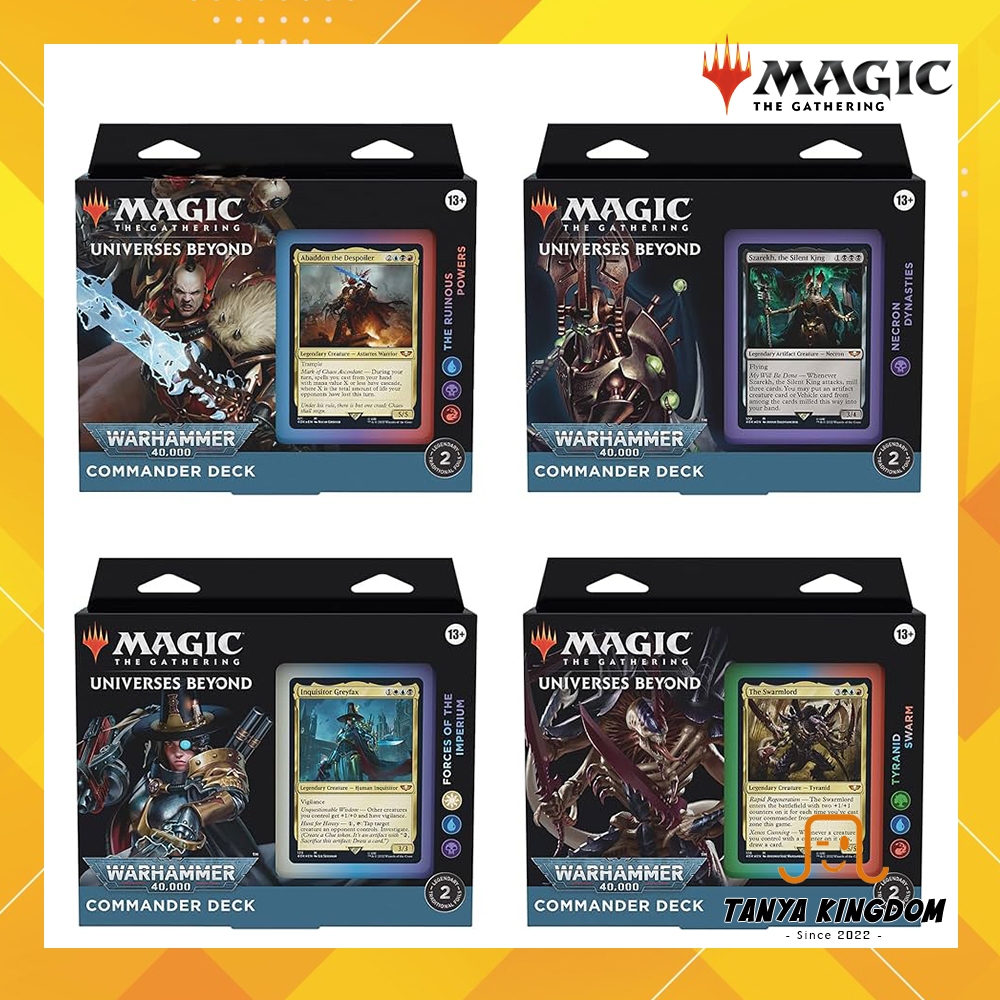 warhammer mtg commander deck MTG Commander Deck EDH Deck Marneus Calgar 100 Magic Cards Custom Deck  Tokens Warhammer 40k Esper