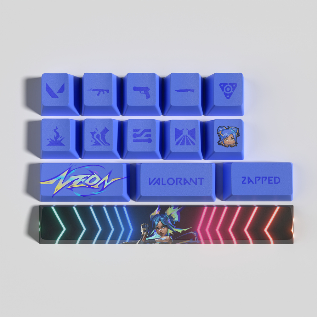 (พร้อมส่งจากไทย) Valorant Keycap คีย์แคป ปุ่มกดคีย์บอร์ด 14 keys OEM ...