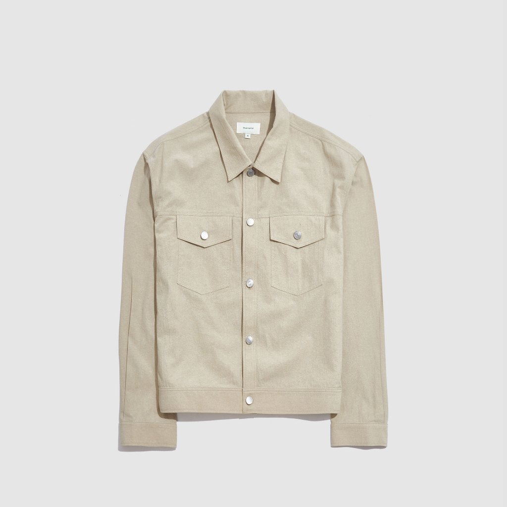 Mad Pique Trucker Jacket Sand