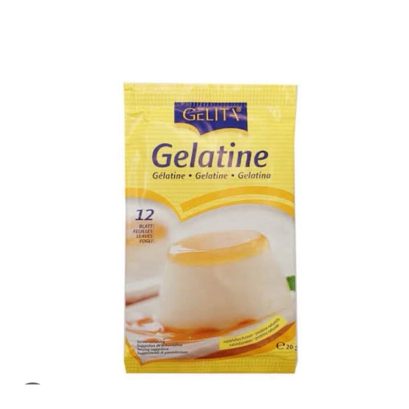 Gelita Gelatin Sheet เจลาตินแผ่น 20 g. (12 แผ่น) Shopee Thailand