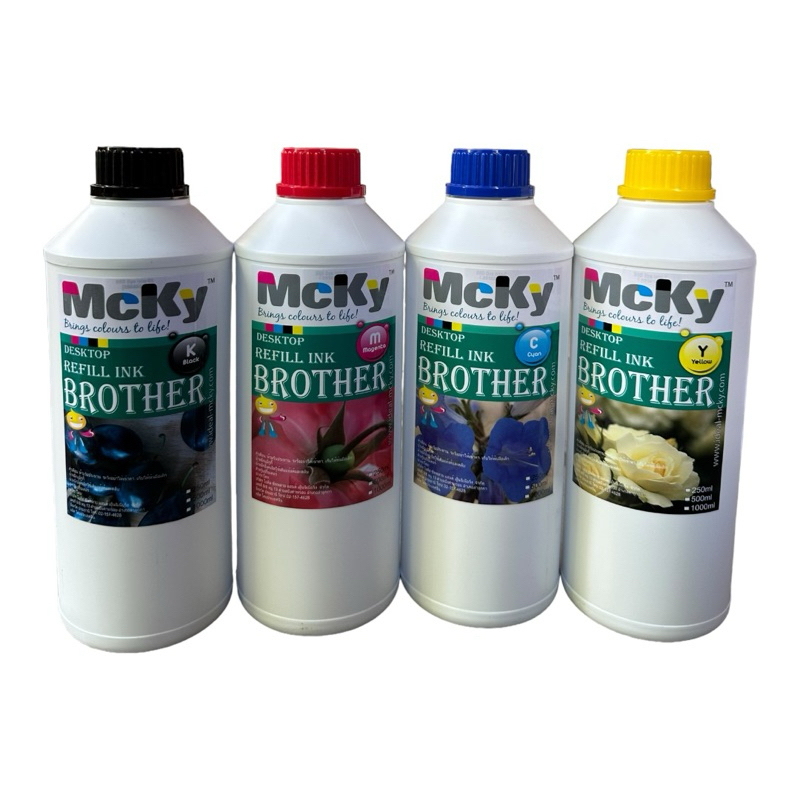 น้ำหมึกเติม น้ำหมึก MCKY ใช้กับเครื่องปริ้น BROTHER หมึกเติม 1000ml ...