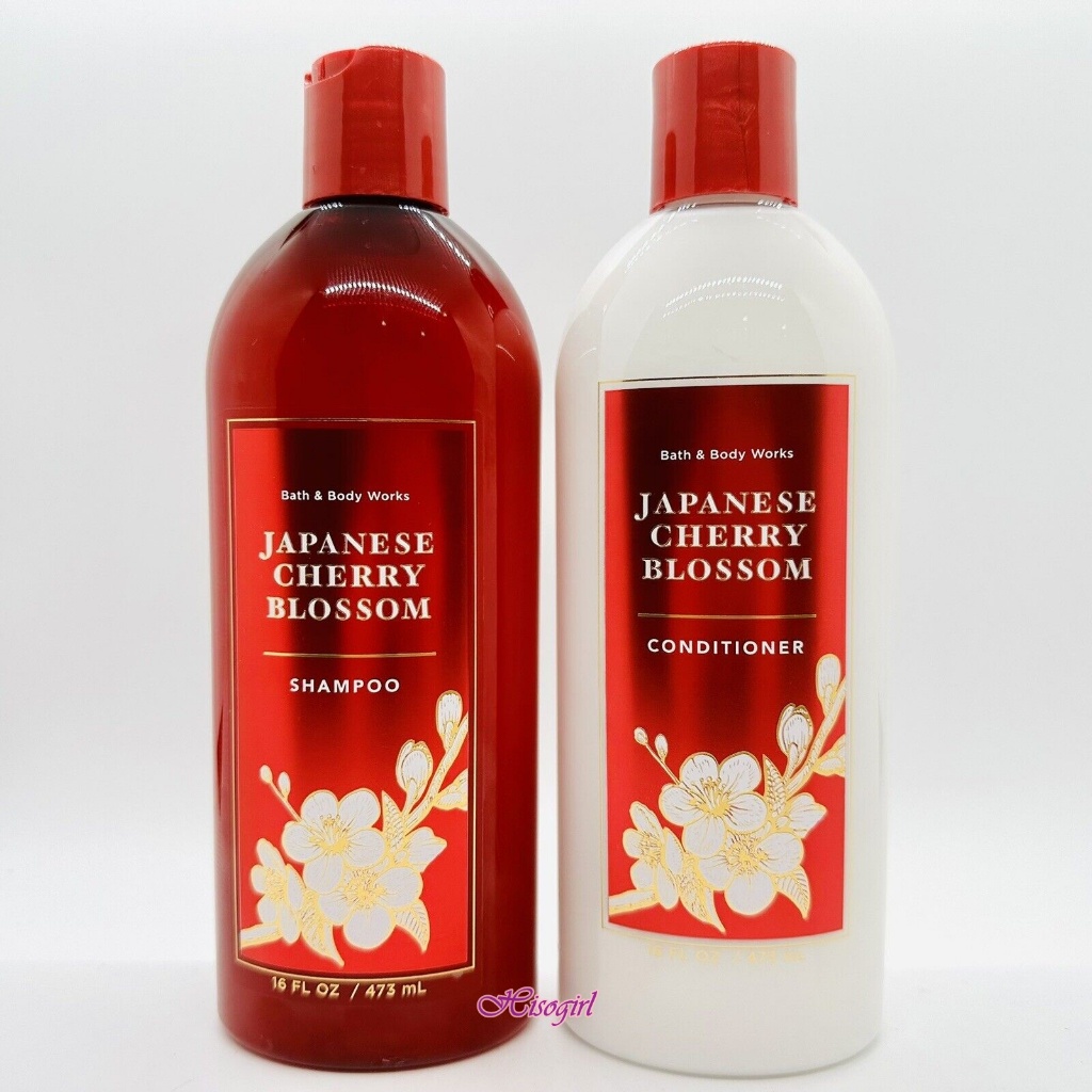 ของแท้ 100 *แถมถุงกระดาษ 1 ใบ* Bath and Body Works JAPANESE CHERRY BLOSSOM Shampoo