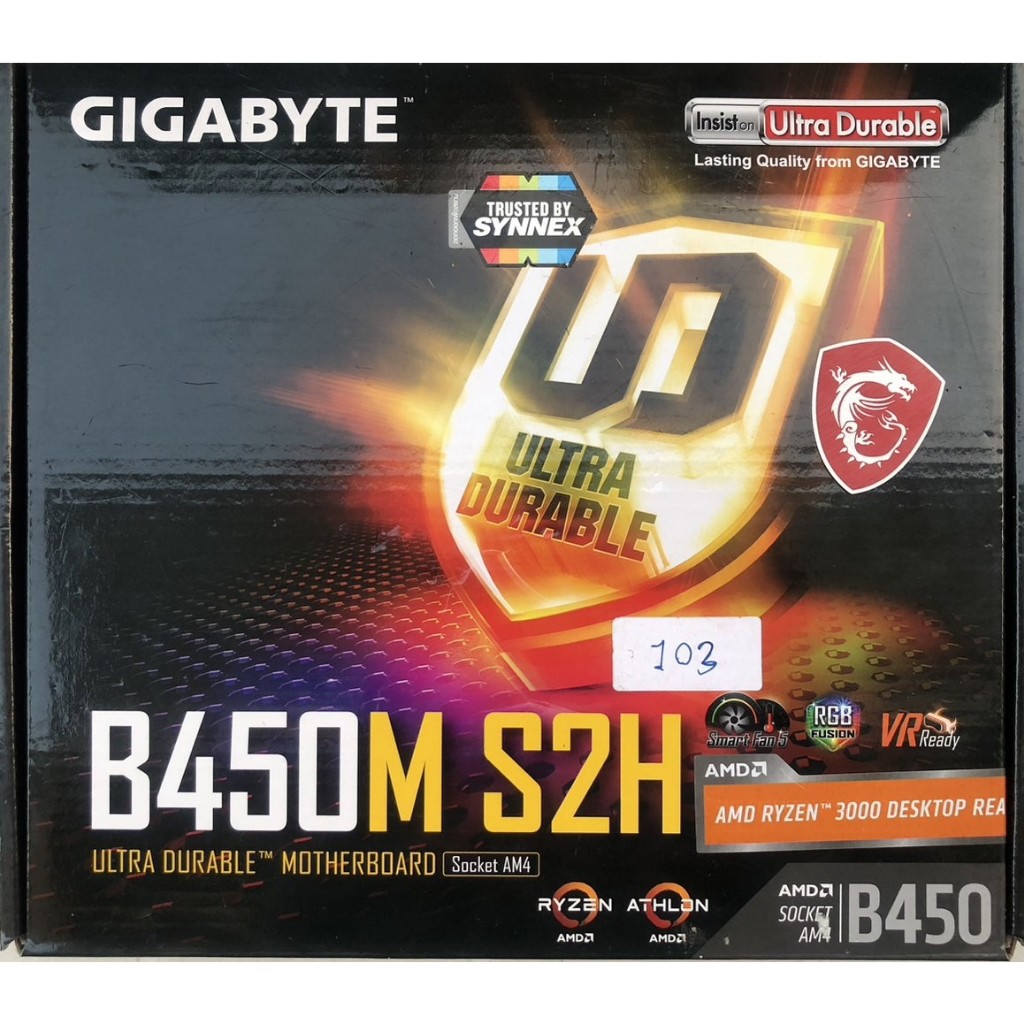 MAINBOARD (เมนบอร์ด) AM4 GIGABYTE B450M S2H มือสอง ประกันไทย | Shopee ...