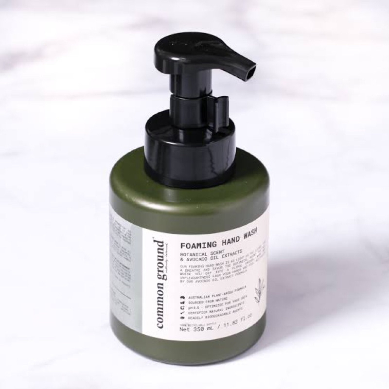 common ground Foaming hand wash botanical scent avocado oil