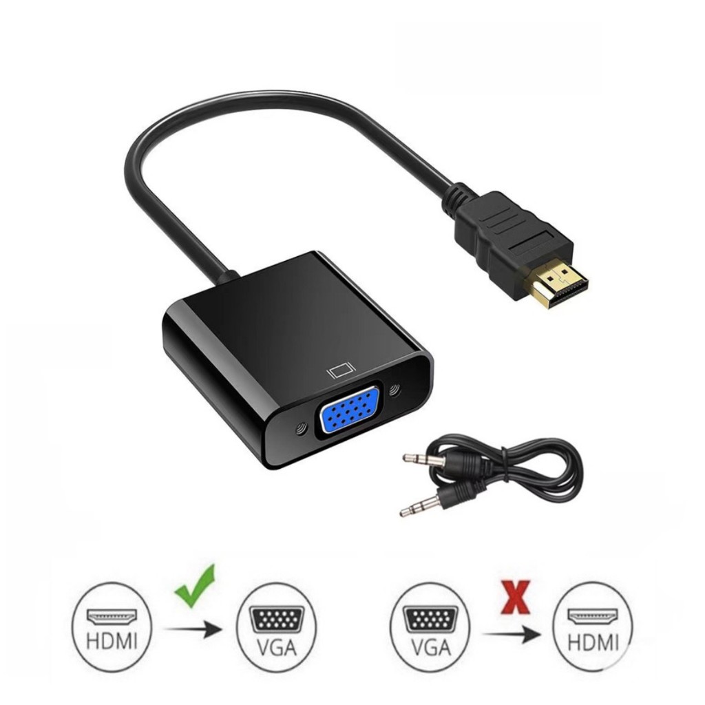 สายแปลง เอชดีเอ็มไอ HD Conversion Cable Adapter HD TO VGA+Audio ...