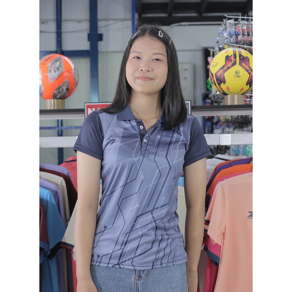 //โล๊ะสต๊อก// เสื้อคอปก ราคาถูก SA303 เสื้อกีฬาหญิง SPORT DAY ผ้าไมโคร ...