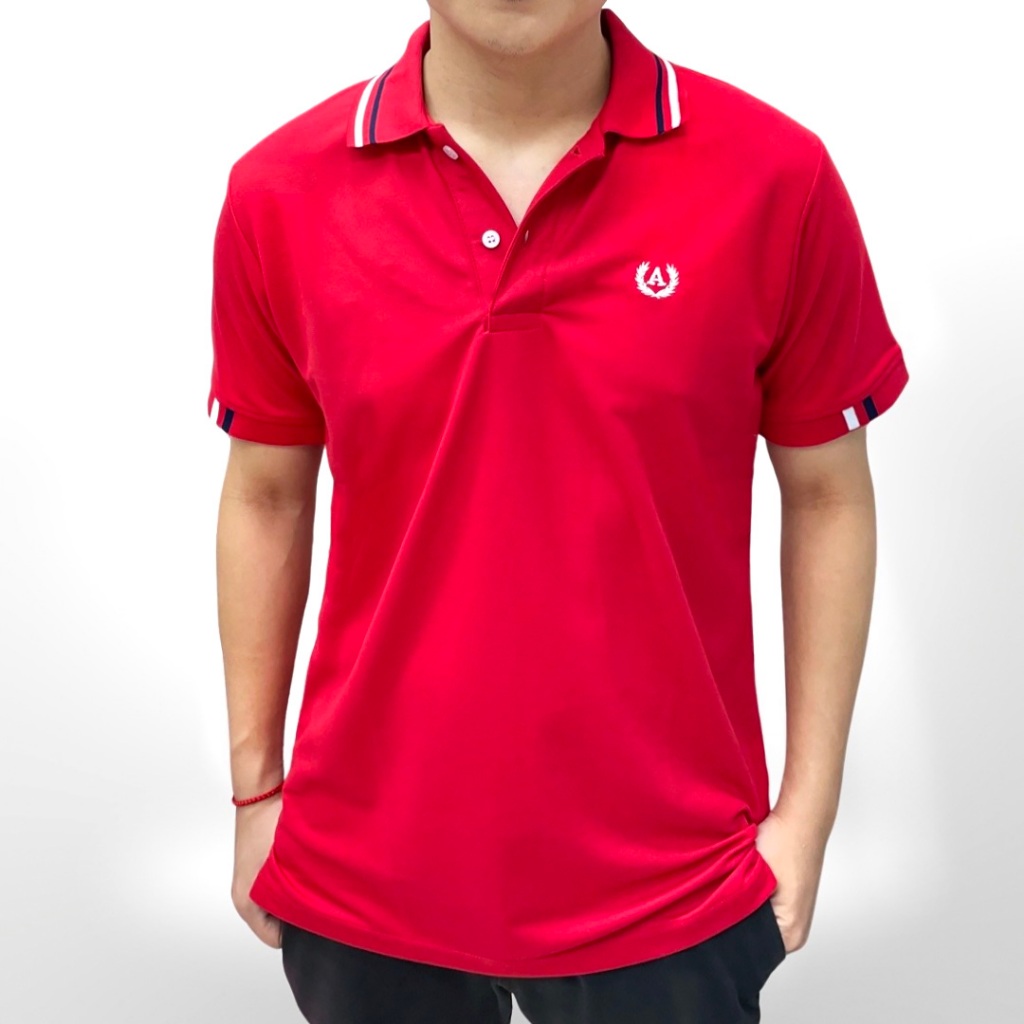 เสื้อโปโลผู้ชาย Adarus ปกขลิบ 2 เส้น ผ้าใส่สบายนุ่มสบายไม่ร้อน เกรดพรีเ ...