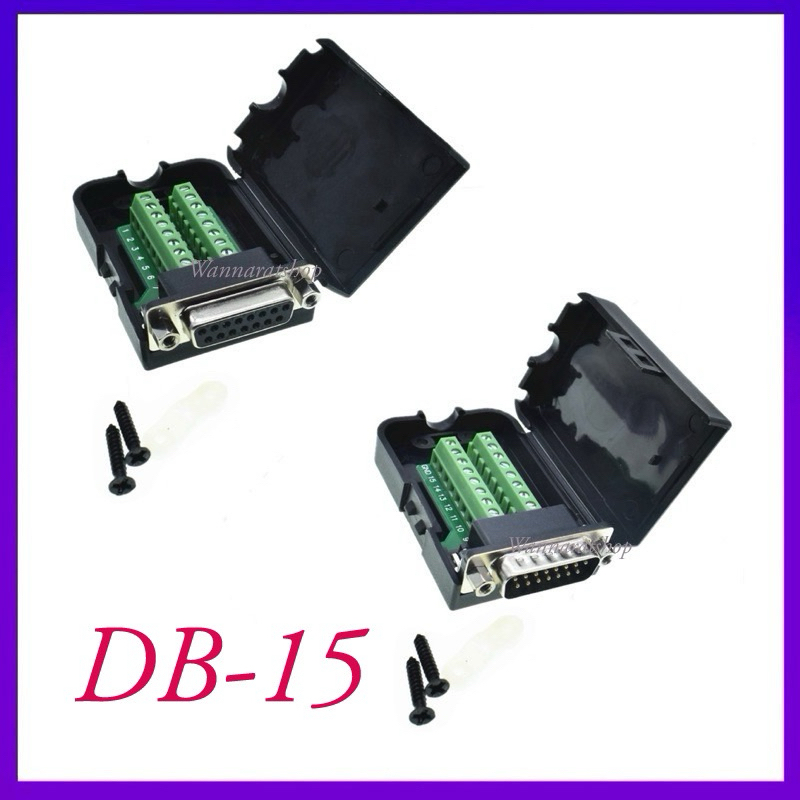 Db15 D Sub Female Male 15 Pin Plug Breakout Terminals Board Connector