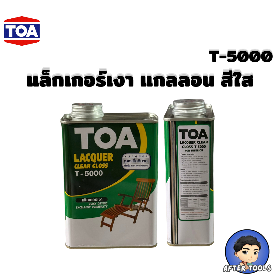 TOA T-5000 Gloss Lacquer แลคเกอร์เงา ทีโอเอ T5000 ขนาด1/4 AFTER TOOLS ...