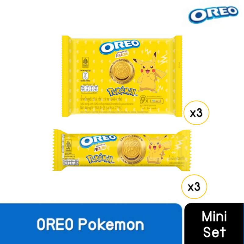 [Pokemon Collection] Oreo Pikachu โอรีโอ พิคาชู รสช็อกโกแลตและกล้วย ...