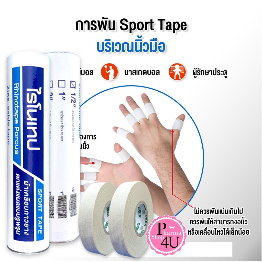 แบ่งขาย 1ชิ้น Rhinotape /Neotape นีโอเทปและไรโนเทป เทปผ้าล็อคสีขาว เทป ...