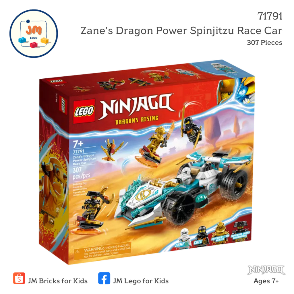 LEGO Ninjago 71791 Zane's Dragon Power Spinjitzu Race Car (307