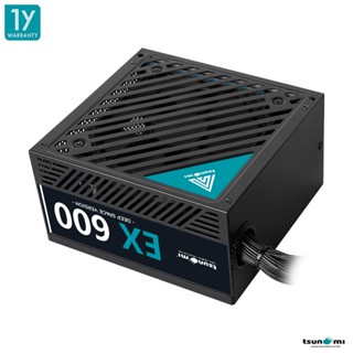 อุปกรณ์จ่ายไฟ Tsunami EX600 DeepSpace Version 600W Power Supply รับ ...