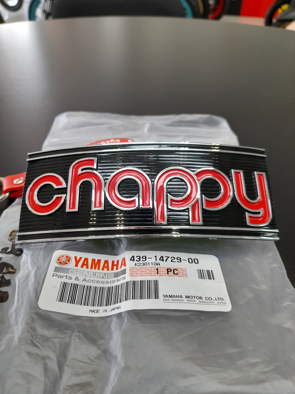 4391472900 Emblem CHAPPY ตราโลโก้ LB50PJ CHAPPY 1980-1982 YAMAHA แท้ ...