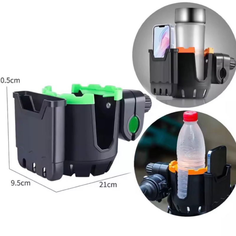 2 in 1 ที่ใส่ขวดน้ำ ที่วางแก้วน้ำมอเตอร์ไซด์ ที่ใส่แก้วน้ำ ที่ วางขวด ...