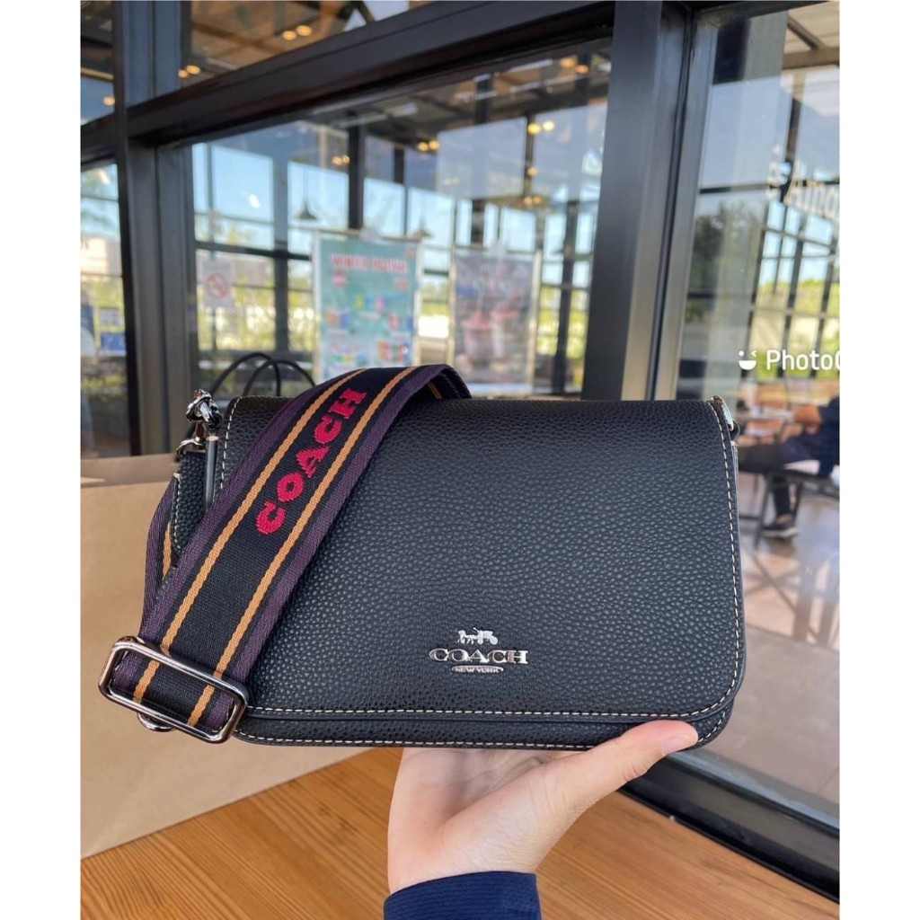 Coach COACH SMALL JES MESSENGER WITH SIGNATURE CANVAS STRAP Shopee Thailand
