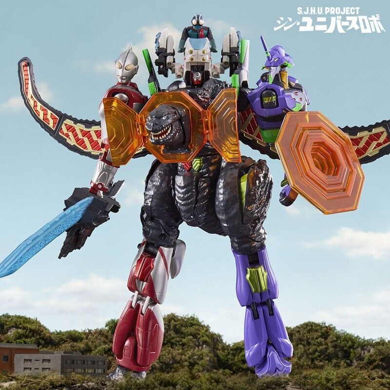 S.J.H.U.PROJECT Shin Universe Robot Figure Godzilla EVA Ultraman Kamen ...