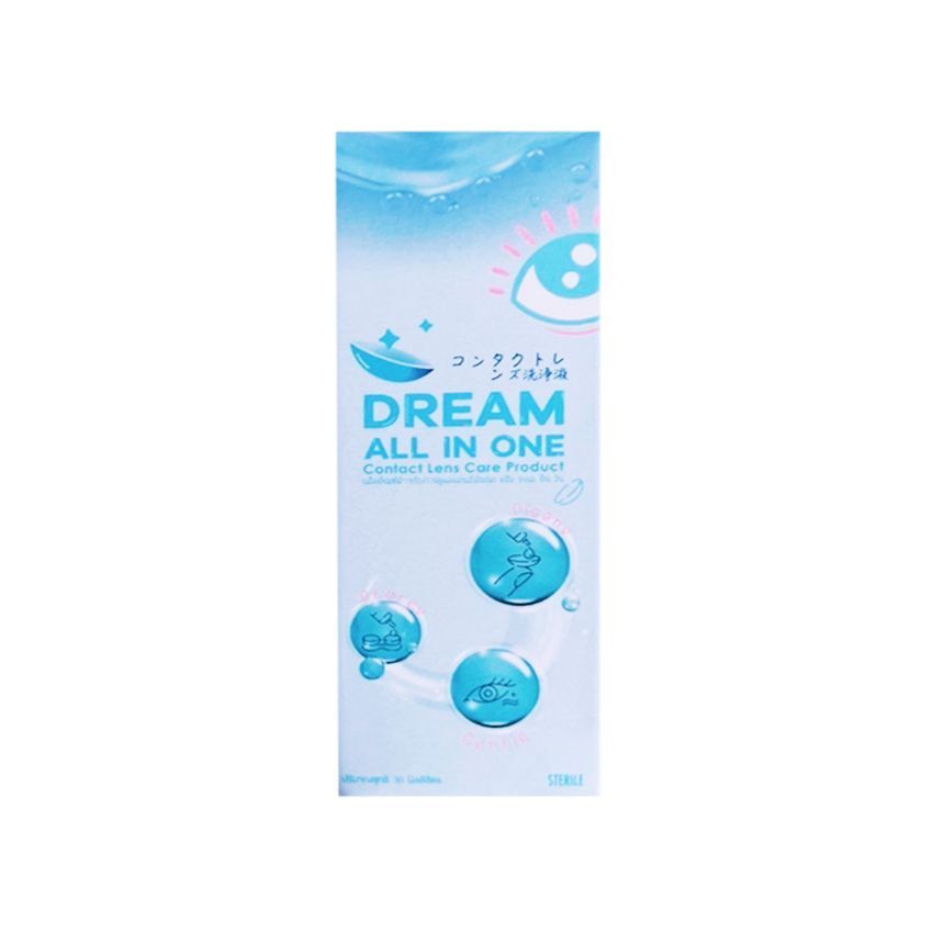 ดรีม ออลอินวัน น้ำยาคอนแทคเลนส์ Dream All In One Contact lens Care ...