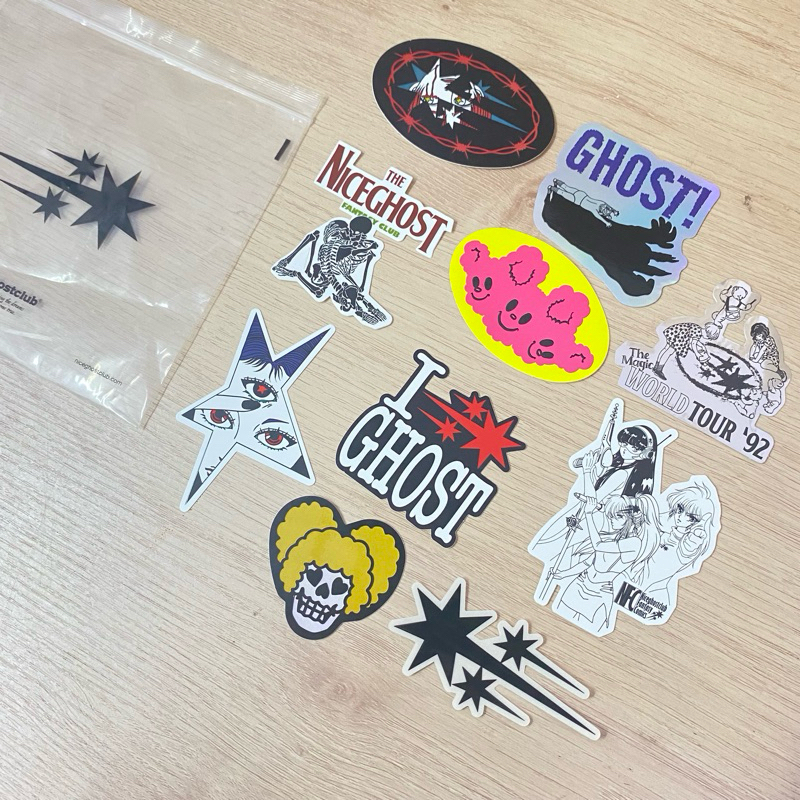 พร้อมส่ง Sticker Set จาก Nice Ghost Club | Shopee Thailand