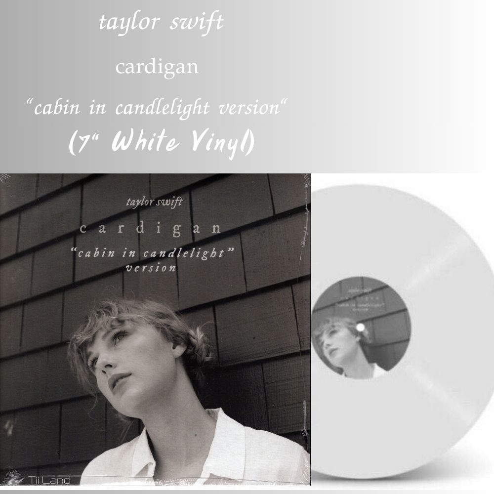 แผ่นเสียง 7 นิ้ว Taylor Swift Cardigan (Cabin In Candlelight Version) (White Vinyl) (ใหม่ซีล