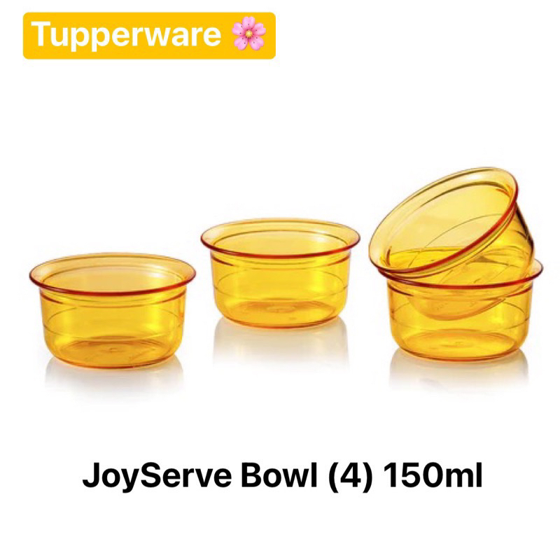 ถ้วย Tupperware รุ่น JoyServe Bowl (1ใบ) ขนาด 150ml สีเหลือง | Shopee ...