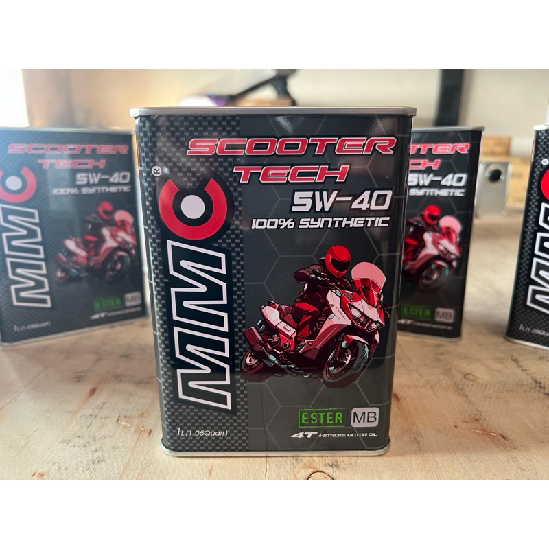 น้ำมันเครื่องรถ Big Scooter api sp สังเคราะห์ MMC Scooter tech 5w-40 ...