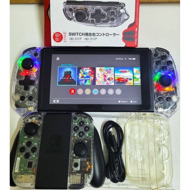 Nintendo Switch V1 128GB 2จอย แปลงแล้ว JailBreak Atmosphere CFW Lite