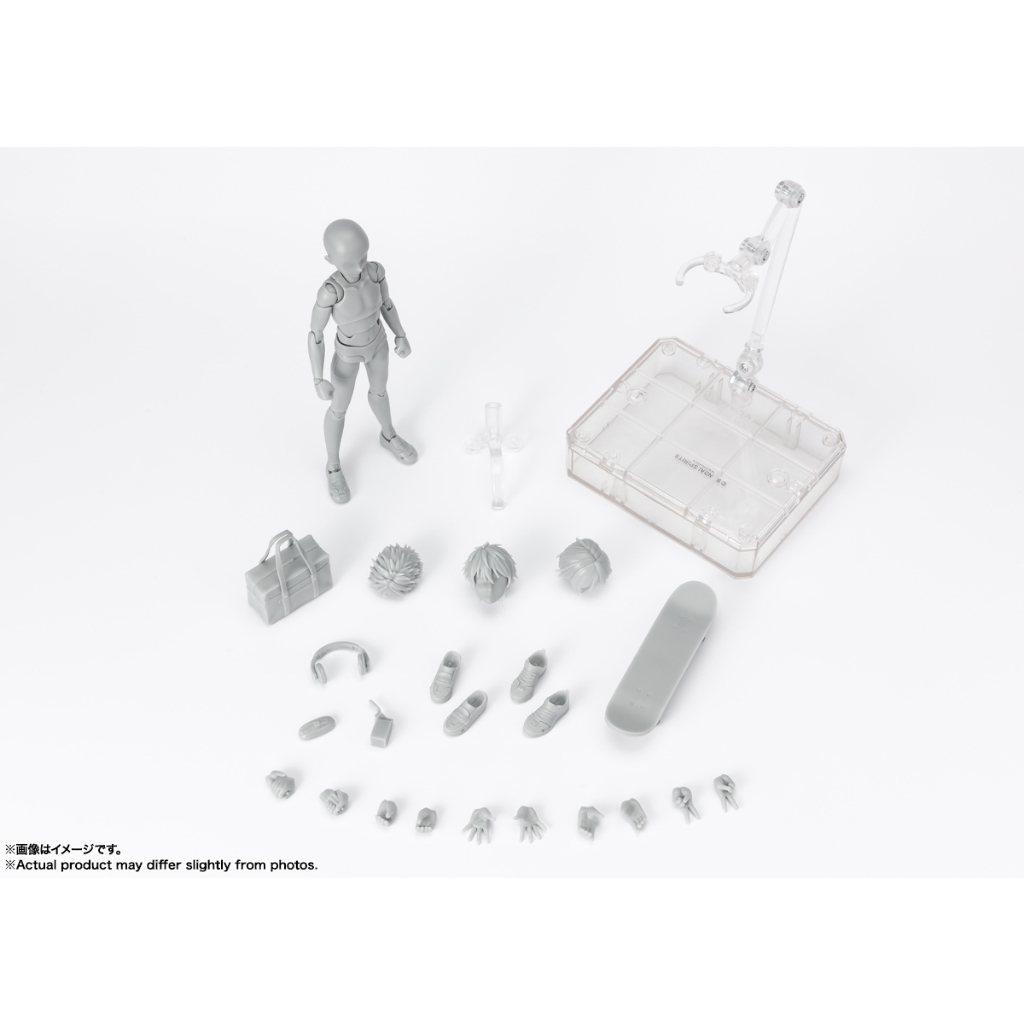 Tamashii Nations - Tamashii - Body-Kun -School Life- Edition Dx Set (Gray Color Ver.), Bandai Spirits S.H.Figuarts Action Figure