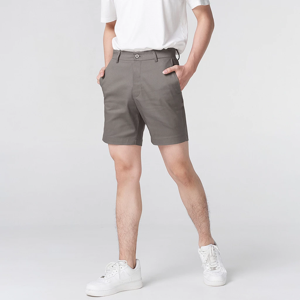 Normal Boy กางเกงขาสั้นผู้ชาย 16 นิ้ว ผ้าชิโน่ยืด สีเบจ เทาเข้ม กรมท่า เขียวขี้ม้า ดำ https://wayoza.com