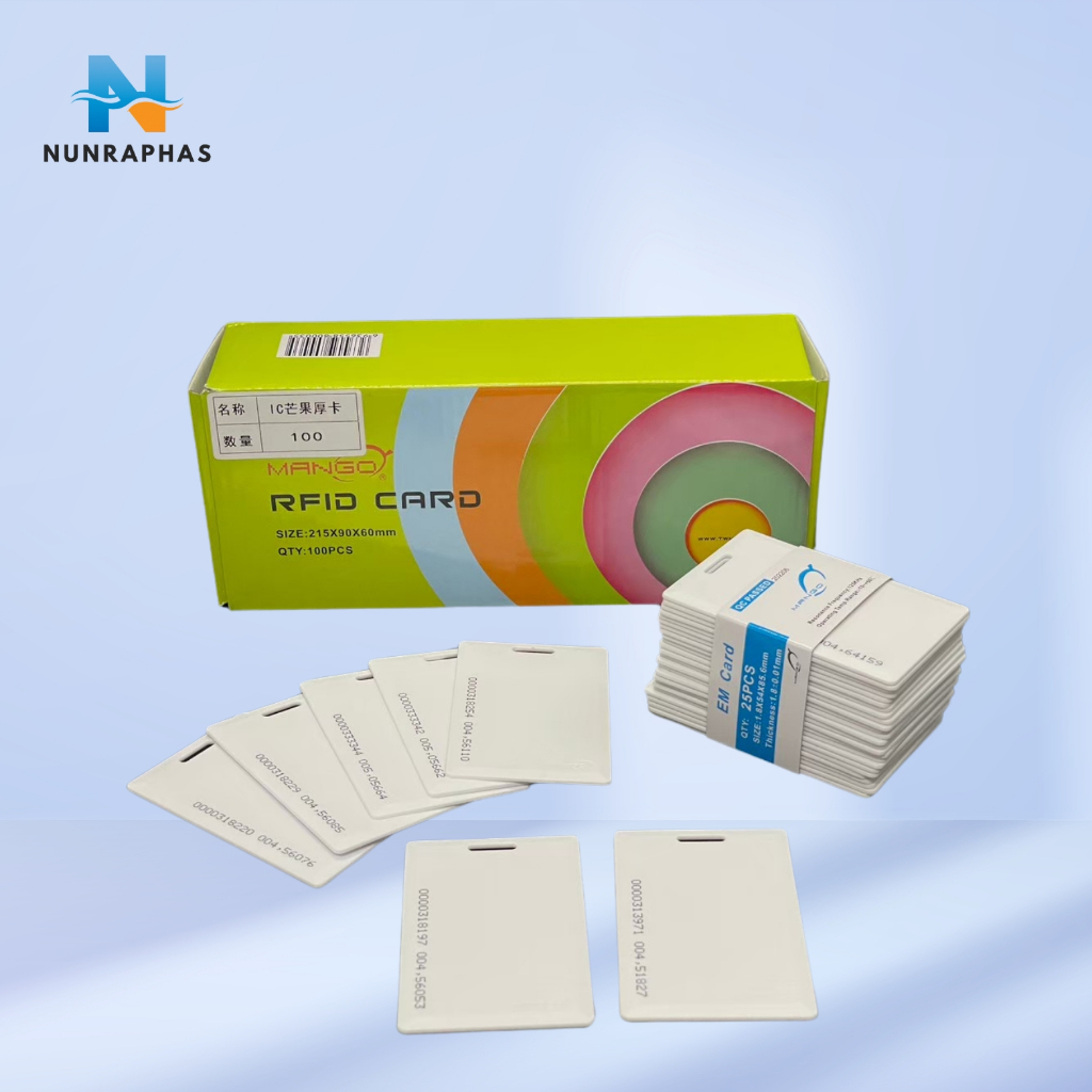 บัตรคีย์การ์ด proximitycard บัตรmango บัตรrfid | Shopee Thailand