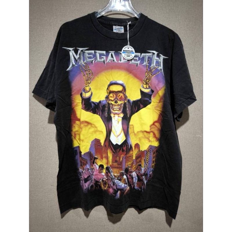 เสื้อวง Megadeth ลาย Crush ' Em Size XL ป้าย Bootleg | Shopee Thailand