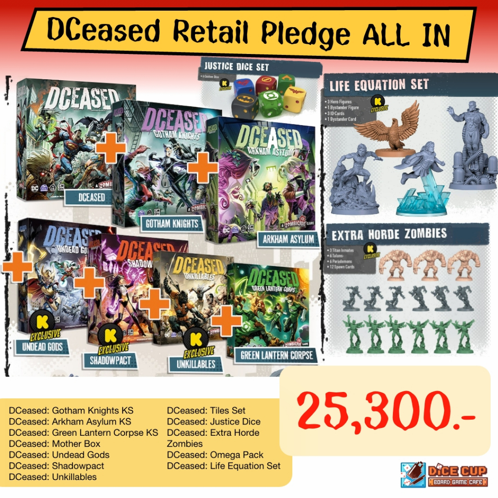[พรีออเดอร์ ของแท้] DCeased Retail Pledge ALL IN Board Game | Shopee ...