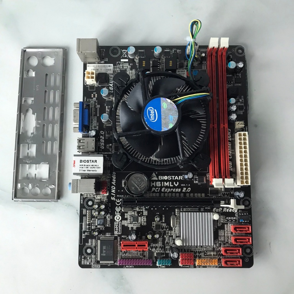 i3 3220+ซิ้งค์+เมนบอร์ด1155เจน2-3(BIOSTAR H61MLV)+ฝาหลัง+ใช้งานปกติเทส ...