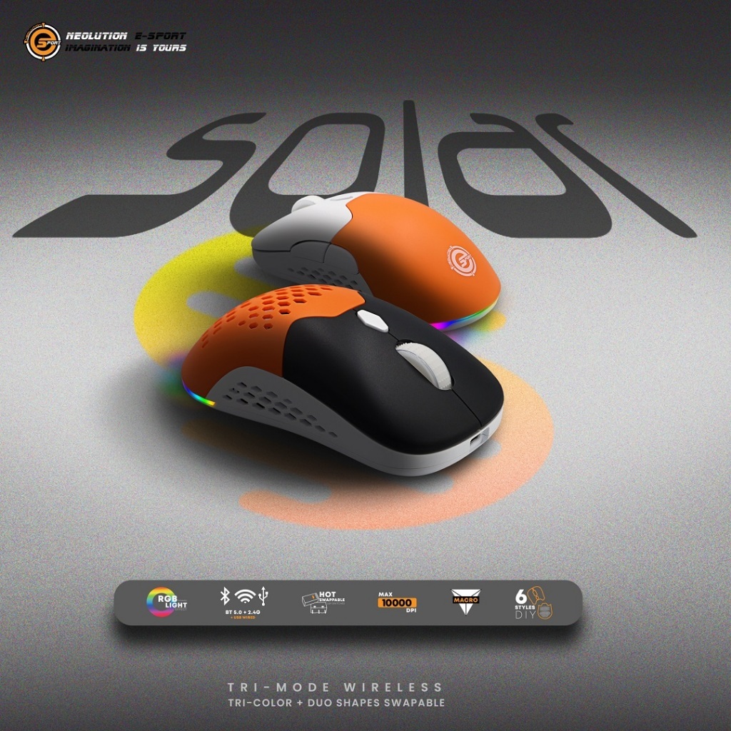 Neolution E-Sport Gaming Mouse SOLAR เมาส์เกมมิ่ง เมาส์เล่นเกมส์ไร้สาย ...