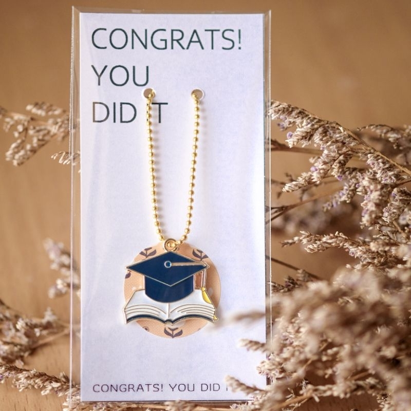 พวงกุญแจ congratulations+โซ่ไข่ปลาสีทอง, ของขวัญปัจฉิม, ของแจกเพื่อน ...