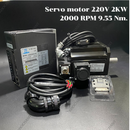 เซอร์โว มอเตอร์ Servo motor 220V 2kw 2000 RPM 9.55 Nm. & With brake ...
