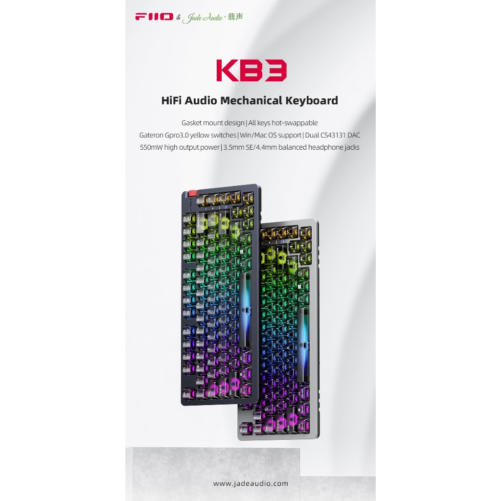 FiiO KB3 Mechanical Keyboard พร้อม DAC/AMP ในตัว ประกันศูนย์ไทย ...