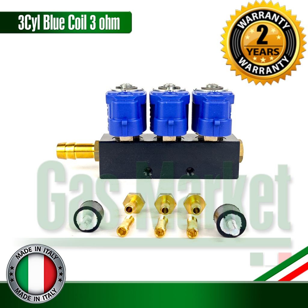 Valtek Gas Injector Type 30 3 cyl Blue Coil 3 ohm - รางหัวฉีดแก๊ส ...