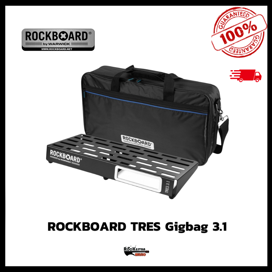 Custodia Per Pedaliera Rockboard TRES 3.3 | Gig Bag Impermeabile, Con Tracolla, Dimensioni 77x29x13 Cm
