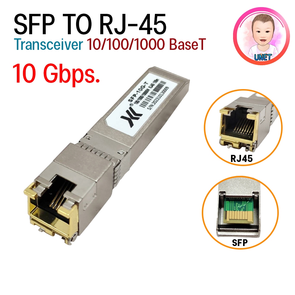 XLL 10G SFP To RJ45 Module Transceiver 10/100/1000 BasrT 100M. SFP ...